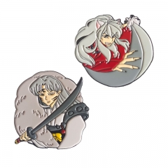 2 Styles Inuyasha Anime Alloy Pin Brooch