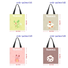 33x38CM 8 Styles Palworld Shopping Bag Canvas Anime Handbag