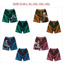 5 Styles（S-4XL）Boku no Academia/ My Hero Academia Anime 97% Polyester+3% Spandex Material Beach Pants