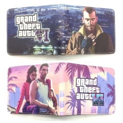 2 Styles Grand Theft Auto Anime Short Zipper Wallet Purse