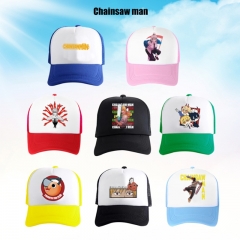 10 Styles Chainsaw Man Cartoon Anime Baseball Cap Hat