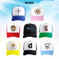 15 Styles One Piece Cartoon Anime Baseball Cap Hat