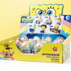 12PCS/SET SpongeBob SquarePants Gachapon Egg Blind Box Cartoon Anime PVC Figures