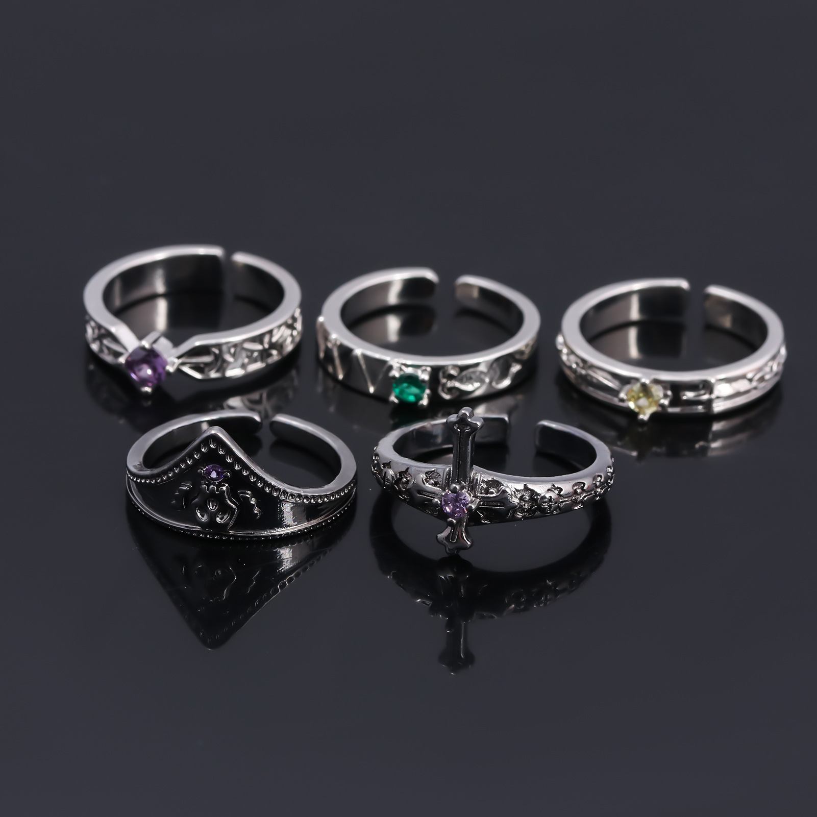 5 Styles HUNTER×HUNTER Cartoon Alloy Anime Ring