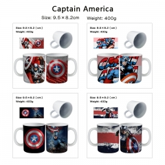 5 Styles Captain America Cartoon Cup Anime Ceramic Mug