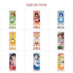 5PCS/SET 25*70cm 9 Styles Pretty Soldier Sailor Moon Wall Scrolls Anime Wallscrolls