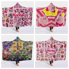 4 Styles Kirby Cartoon Bath Towel Anime Hooded Cloak