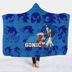 2 Styles Sonic the Hedgehog Cartoon Bath Towel Anime Hooded Cloak