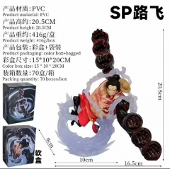 20CM One Piece Luffy Gear 5 Anime PVC Figure Model Toy