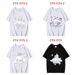 6 Styles Sanrio Cinnamoroll Short Sleeve Cartoon Anime T Shirt