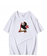 2 Styles Kung Fu Panda Short Sleeve Cartoon Anime T Shirt