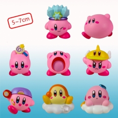 8PCS/SET 5-7CM Kirby Cartoon Anime PVC Figure