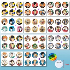 6PCS/SET 11 Styles Haikyuu Cartoon Anime Brooch Pin