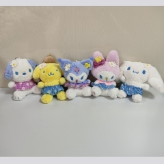 5PCS/SET 10CM Sanrio Anime Plush Toy Pendant
