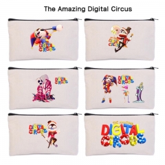 6 Styles The Amazing Digital Circus Anime Canvas Pencil Bag