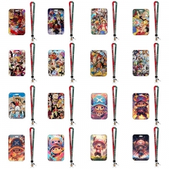 76 Styles One Piece Cartoon Pattern Anime Card Holder Bag