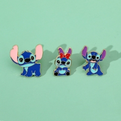 3 Styles Lilo & Stitch Cartoon Anime Alloy Pin Brooch