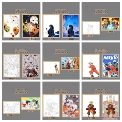 31 Styles 2 Sizes Naruto 3 Colors Changed Photo Frame Picture Lamp Anime Nightlight (USB)