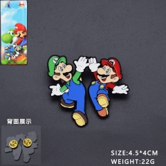 Super Mario Bro Cartoon Alloy Pin Anime Brooch