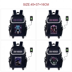 6 Styles Solo Leveling Cartoon Anime Canvas Backpack Bag With Data Line Connector