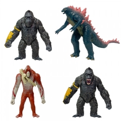 4 Styles King Kong vs. Godzilla Action Cartoon Anime PVC Figure