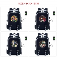 8 Styles SPY×FAMILY Cartoon Anime Canvas Backpack Bag With Data Line Connector