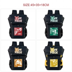 11 Styles One Piece Cartoon Pattern Anime Backpack Bag With USB Charging Cable