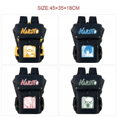 9 Styles Naruto Cartoon Pattern Anime Backpack Bag With USB Charging Cable