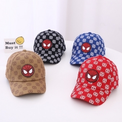 4 Styles Spider Man Cartoon For Children's Baseball Cap Anime Hat