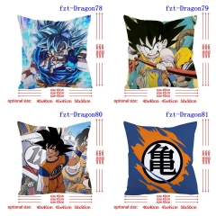 2 Sizes 5 Styles Dragon Ball Z Cartoon Square Anime Pillow Case