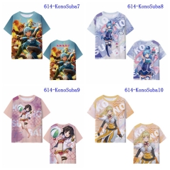 5 Styles KonoSuba God's Blessing on This Wonderful World Printing Digital 3D Cosplay Anime T Shirt