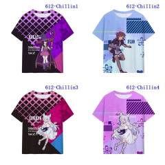 5 Styles Chillin' in Another World with Level 2 Super Cheat Powers Printing Digital 3D Cosplay Anime T Shirt
