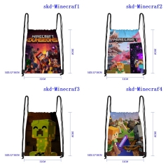 32X38CM 7 Styles Minecraft Cartoon Anime Drawstring Bag