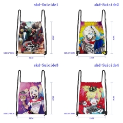 32X38CM 8 Styles Suicide Squad Cartoon Anime Drawstring Bag