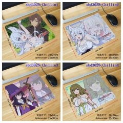 8 Styles Chillin' in Another World with Level 2 Super Cheat Powers Cartoon Anime Mouse Pad