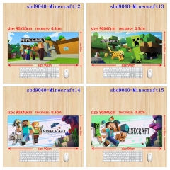 （90x40x0.3cm ）6 Styles Minecraft Cartoon Anime Mouse Pad