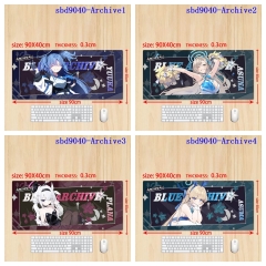 （90x40x0.3cm ）8 Styles Blue Archive Cartoon Anime Mouse Pad