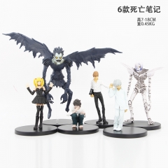 6PCS/SET 7-18CM Death Note Cosplay Cartoon Character Model Toy Anime PVC Figure