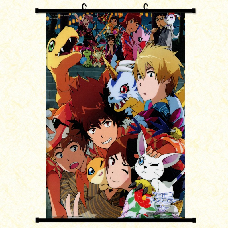 thumbnail image 2 of Anime Digimon Adventure Wall Scroll Poster – Cosplay Room Decor – 1665 2 of 5