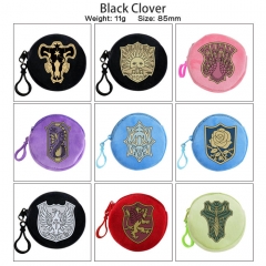 9 Styles Black Clover Cartoon Anime Plush Purse