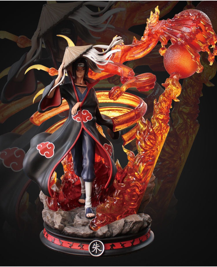 Figurine Naruto - Obito Uchiha (Akatsuki) - 35 Cm - 2 Têtes Interchangeables - PVC - Collector 2024