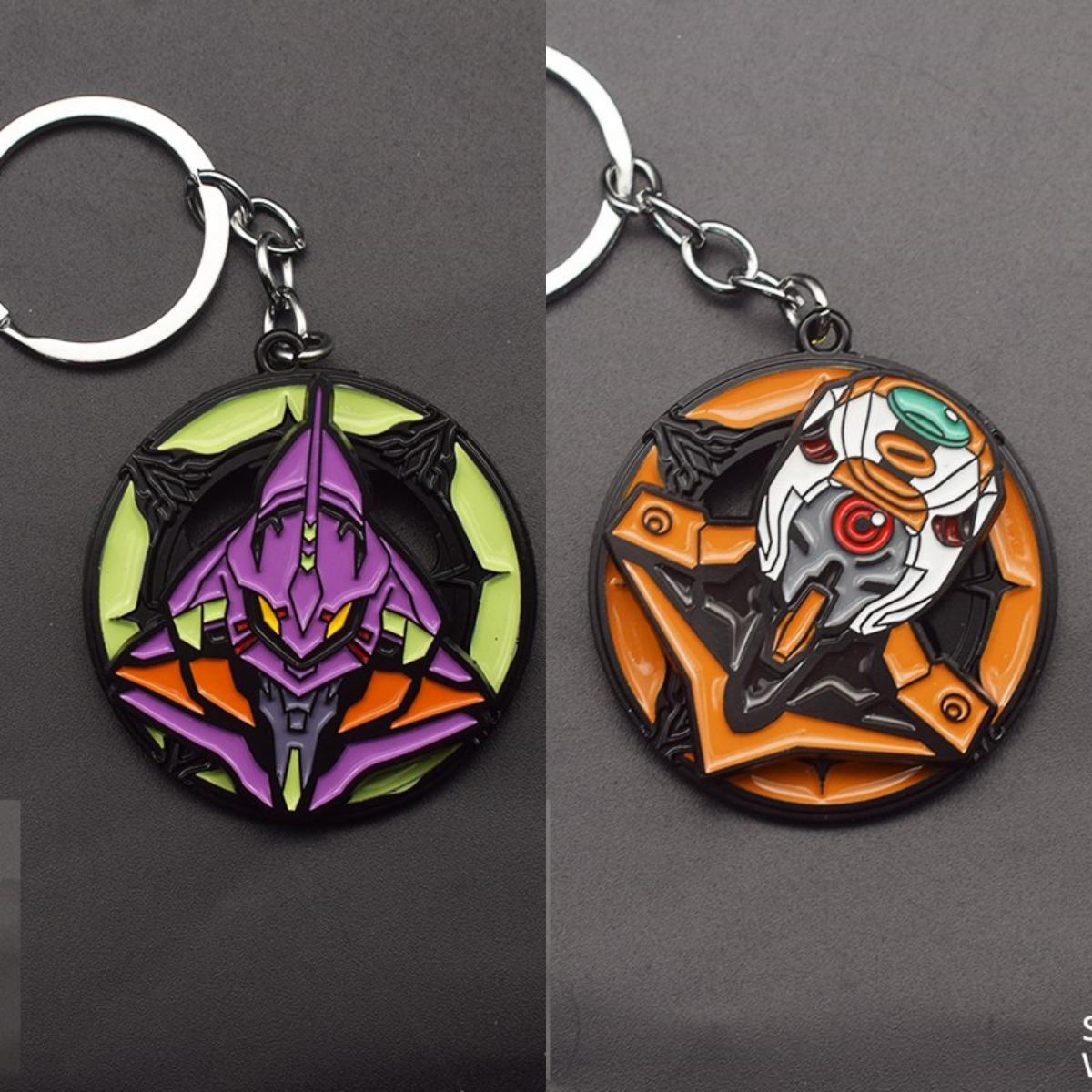 Eva Key Chain 2 Styles EVA/Neon Genesis Evangelion Cartoon Anime Alloy Keychain